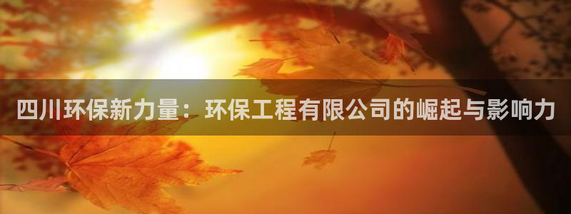彩名堂最新计划app下载：四川环保新
