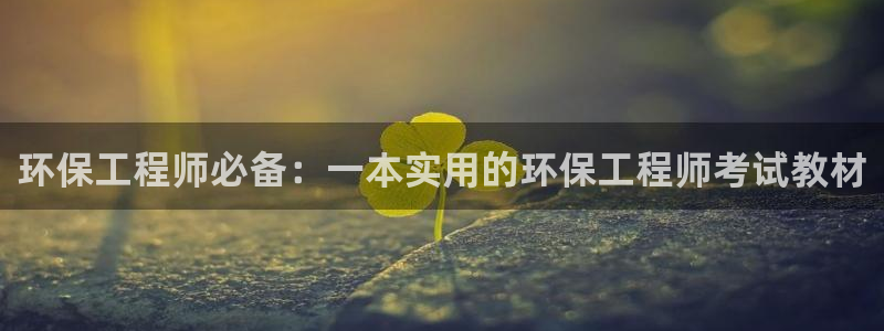 最新彩名堂计划：环保工程师必备：一本