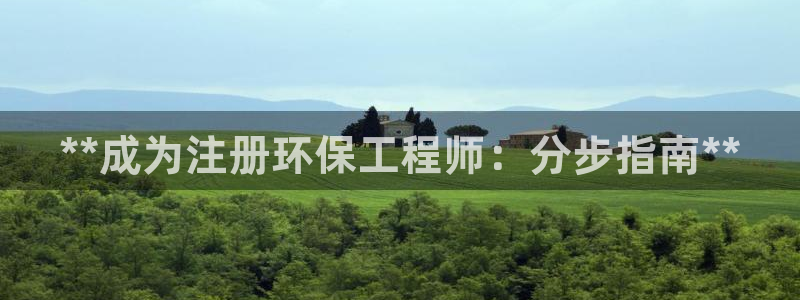 彩名堂预测软件与分析：**成为注册环保工程师：分步指南**