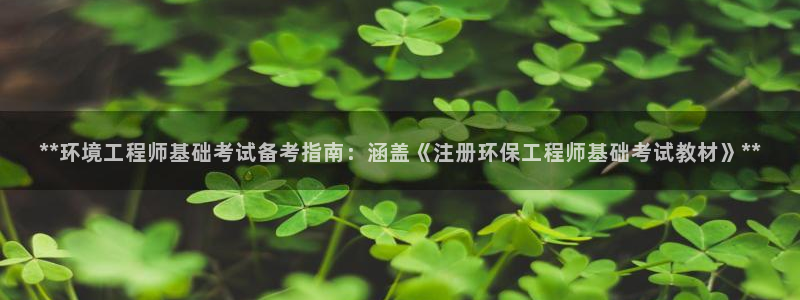彩名堂01计划：**环境工程师基础考试备考指南：涵盖《注册环