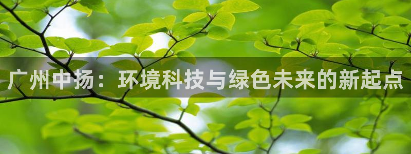 彩名堂使用方法和用量：广州中扬：环境科技与绿色未来的新起点
