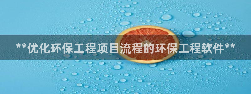 彩名堂怎么选稳定计划：**优化环保工程项目流程的环保工程软件